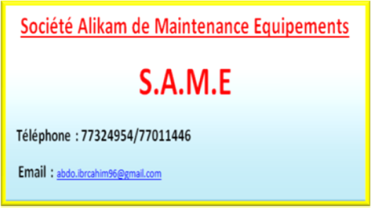 Societe Alikam de Maintenance des Equipements (S.A.M.E)