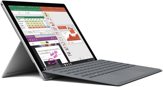 Microsoft Surface Pro 4 Intel Core i5, 4 GB RAM, 128 GB SSD, 12.3", Windows 10 Pro with Keyboard With Fingerprint Id