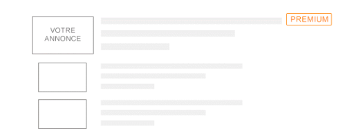 Diffusez votre annonce en haut de page