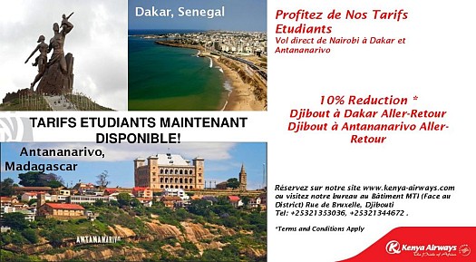 Kenya Airways Tarifs Etudiants