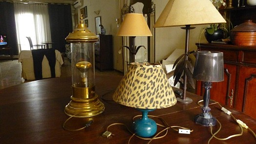 Diverses lampes de salon