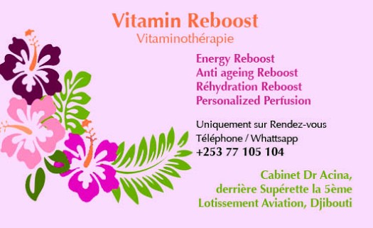 Vitamin Reboost : Vitaminothérapie à Djibouti