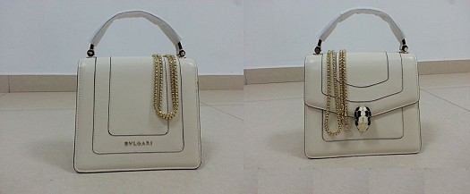 Sac à main de luxe en cuir pour Femme, de marque BVLGARI !!