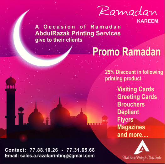 Impression : promotion Abdulrazak printing Media & Service