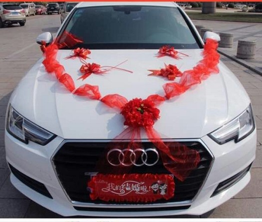 Décoration pour voiture de mariage à bas prix