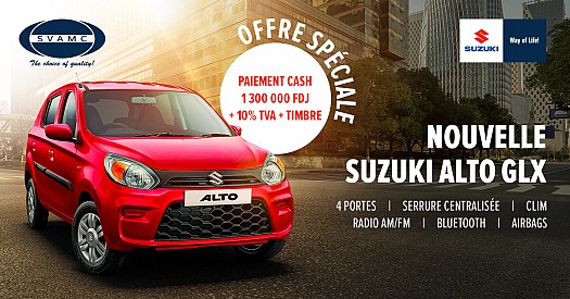 SVAMC - Nouvelle SUZUKI ALTO GLX prix incroyable!