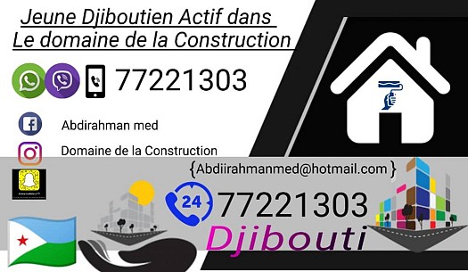 Jeune djiboutien dans le domaine de la construction