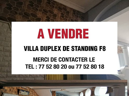 A VENDRE VILLA DUPLEX DE STANDING F8