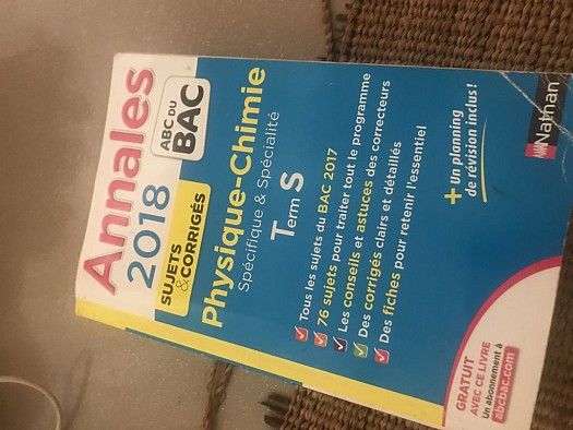 Annale Chimie Terminale S Pdf