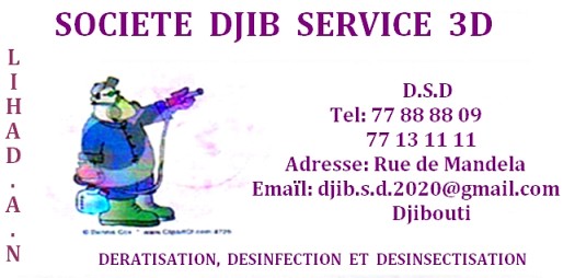SOCIETE DJIB SERVICE 3D (Désinfection - désinsectisation - Dératisation)