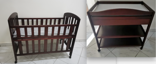 Berceau + Table à langer bébé