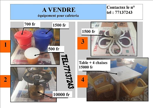 equipement pour cafeteria