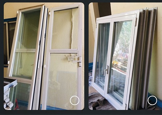 Original Aluminium 5pcs door and 4 pcs windows