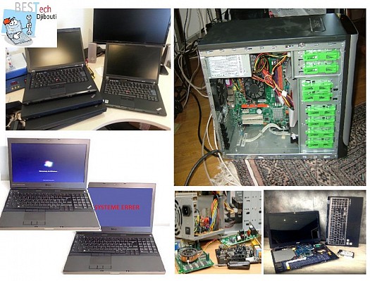 Reparation des PC portable/bureau+maintenance