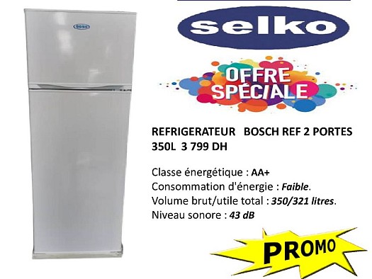 Promo Réfrigérateur Bosch 2 portes 350 L