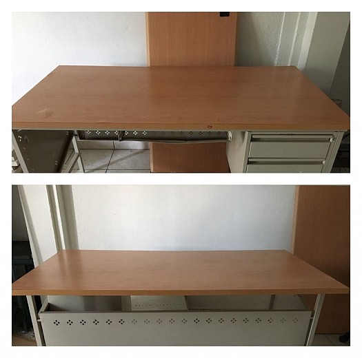 Table de bureau avec tiroirs