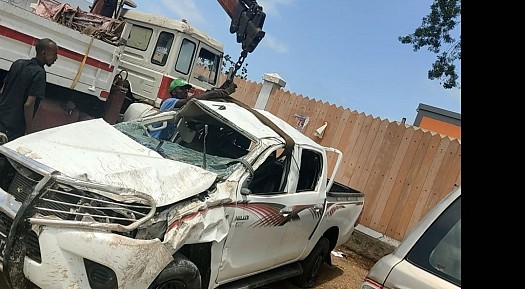 Vente d'un véhicule accidentée Toyota Hilux 2016