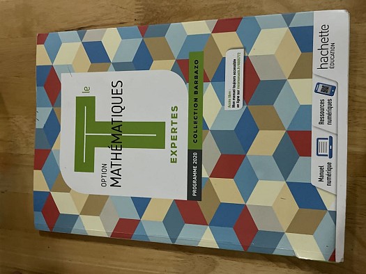Livre Maths expertes Terminale.