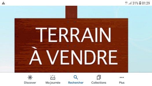 Vente grand terrain