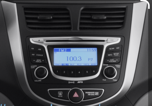 Car radio auto dvd player Hyundai accent