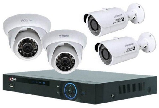 Kit vidéo Surveillance Dahua ( nvr+ ip cam +hard disq)