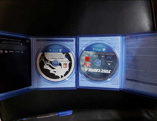 2 CD BLURAY PS4. Mortal Kombat XL & Just Cause 4