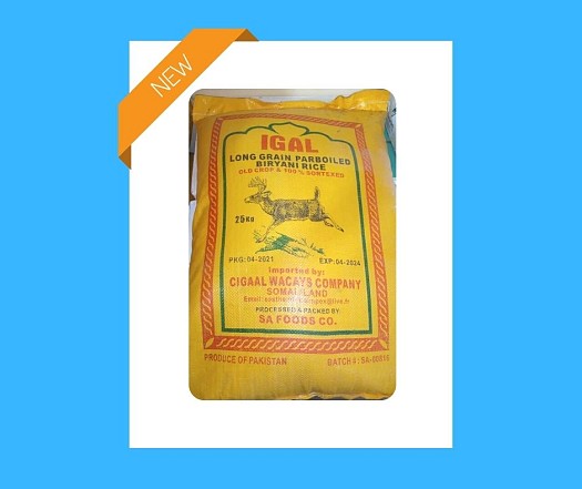 Riz long Grain BIRYANI - 25 KG