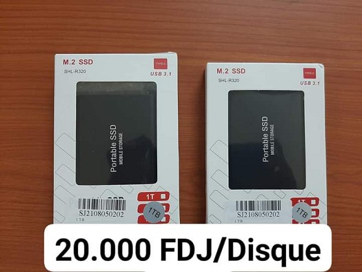 Mini Disque Dur Neuf 20.000 FDJ