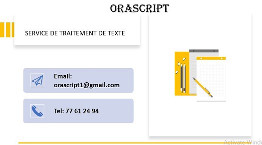 Orascript : Service de traitement de texte/correction/traduction