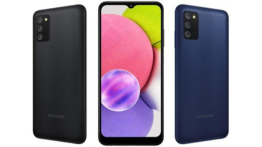 Samsung A03s bleu/noir