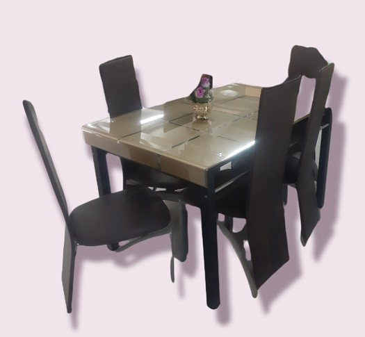 TABLE À MANGER VITRÉE Dinning Table GLASS + 6 chaises