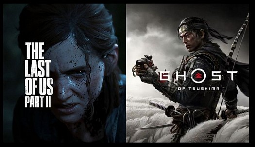 Jeux ps4 tlou2 et ghost of tshushima ps4