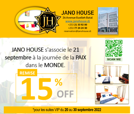 15% de réduction sur les suites VIP de JANOHOUSE