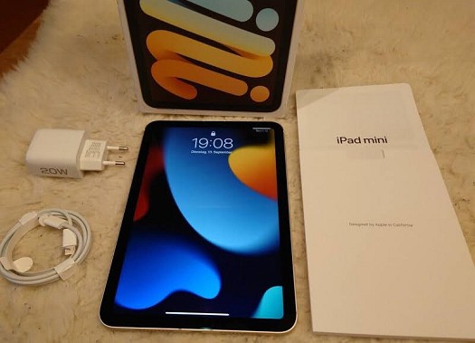 2021 Apple iPad Mini 6 (8.3", Wi-Fi + Cellular, 64 GB) - Space Grau (6. Generation)