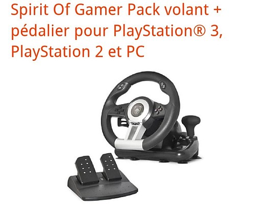 Spirit Of Gamer Pack volant + pédalier pour PlayStation® 3, PlayStation 2 et PC