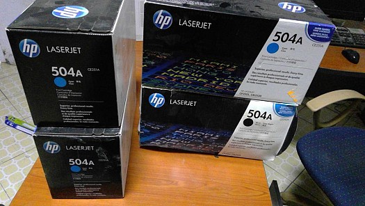 HP Laserjet 504 ink