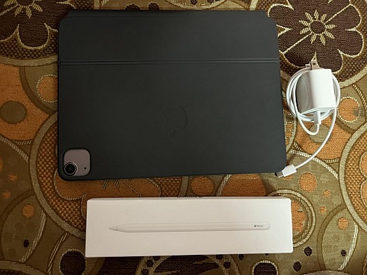 iPad Air 4th generation with Apple Pencil and Magic Keyboard