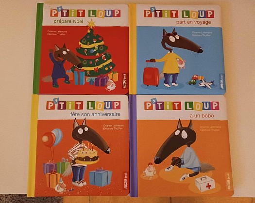 Livres pour Enfants Petit Loup × 4