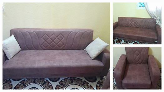 Meuble Canapé Turque 3-3-1-1 presque neuve