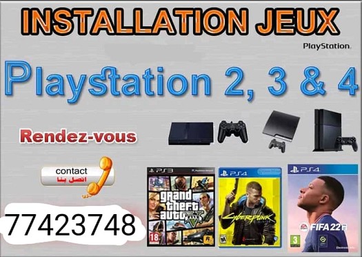 Installation de tous les jeux et programmes PlayStation 2, 3 et 4