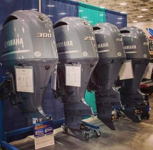 Yamaha two and four strokes outboard motor