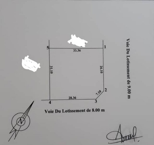 Terrain 1025 m² à Gabode 2
