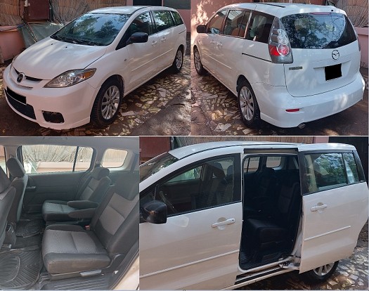 Mazda 5 blanche bon état automatique