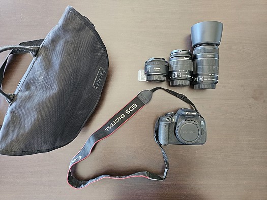 Canon 700D Professional Camera with 3 lenses for sale