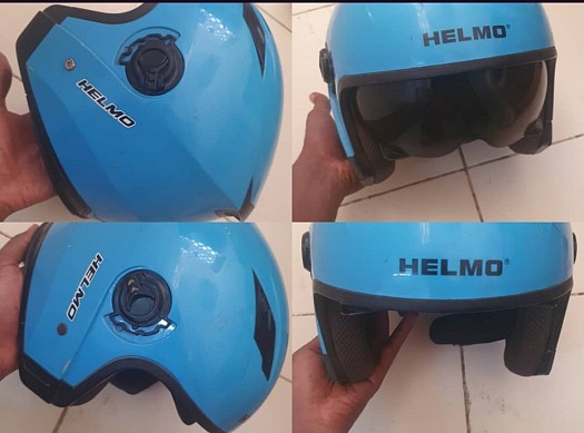 Casque moto Helmo peu utilisé - Taille ajustable