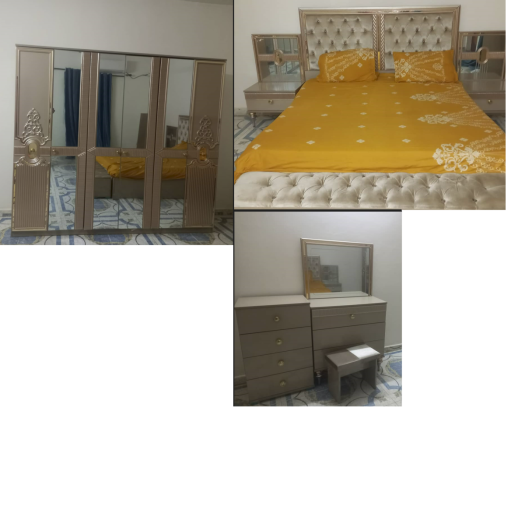 Chambre à coucher moderne, élégante et sophistiquée