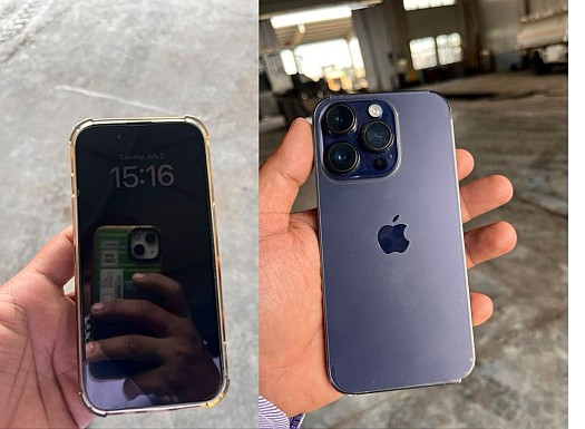 iPhone 14 Pro 256 Go, couleur pourpre, état impeccable