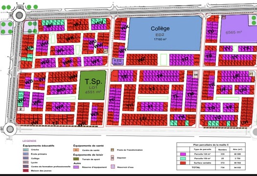 Terrain de 118 m2 avec titre foncier à Nassib - Zone viabilisée et bien située