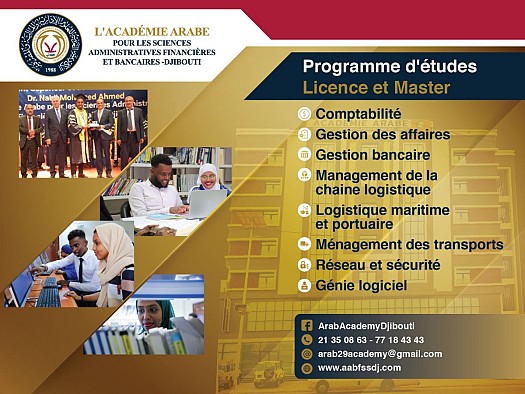 Inscriptions ouvertes pour l\'année 2024-2025 – Académie Arabe pour les Sciences Administratives et Bancaires