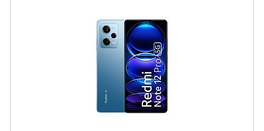 Smartphone Redmi Note 12 Pro 5G, bleu, 128 Go, excellent état